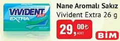 VİVİDENT EXTRA NANE AROMALI SAKIZ 26 G